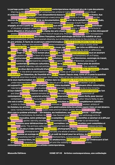 Some of us : artistes contemporain.e.s, une anthologie