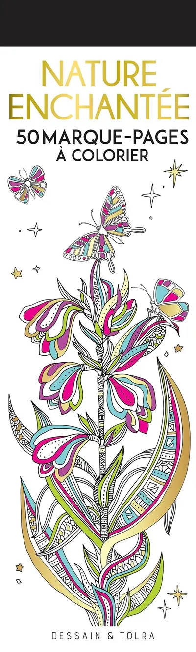 Nature enchantée : 50 marque-pages à colorier