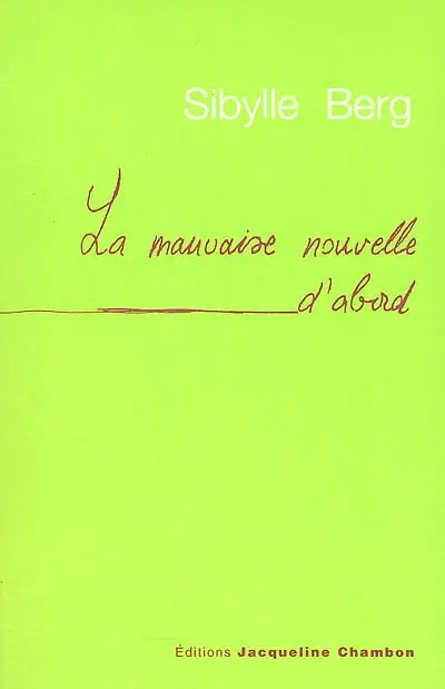 La mauvaise nouvelle d'abord : des histoires d'hommes