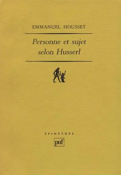 Personne et sujet selon Husserl