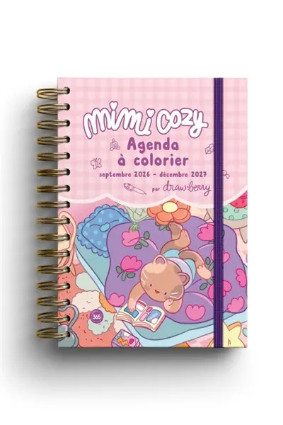 Mimi cozy : agenda à colorier : septembre 2026-décembre 2027