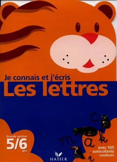 Je connais et j'écris les lettres, grande section, 5-6 ans