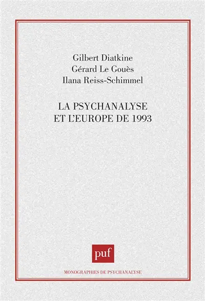 La psychanalyse et l'Europe de 1993