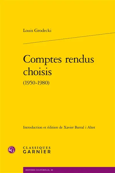 Comptes rendus choisis (1950-1980)