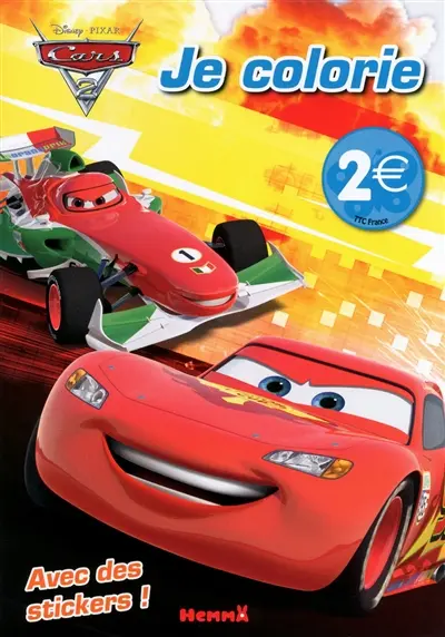 Cars 2, je colorie avec des stickers