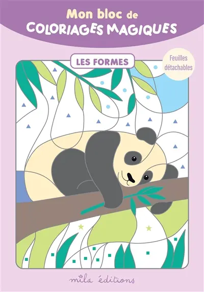 Mon bloc de coloriages magiques : les formes