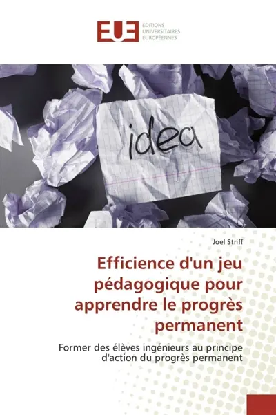 Efficience D'Un Jeu Pédagogique Pour Apprendre Le ProgrEs Permanent