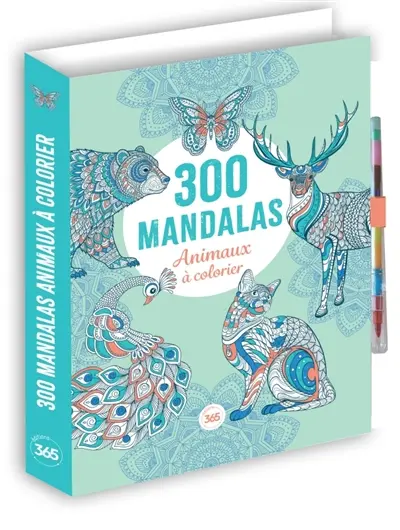 300 mandalas : animaux à colorier