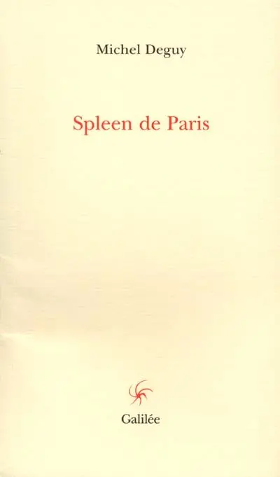 Le spleen de Paris