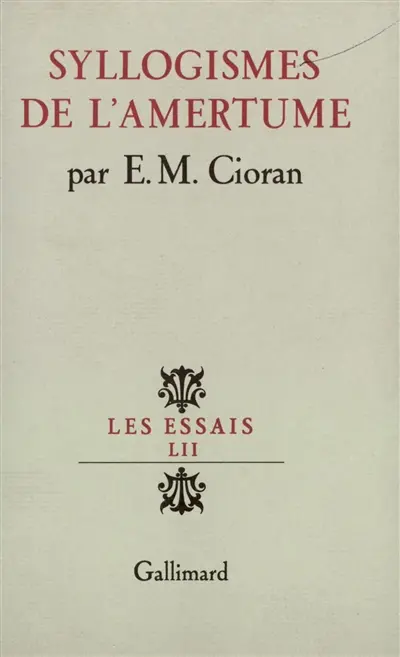 Syllogismes de l'amertume