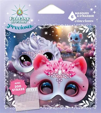 6 masques à strasser étincelants