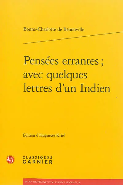 Pensées errantes : avec quelques lettres d'un Indien
