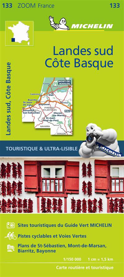 CARTE ZOOM LANDES SUD - COTE BASQUE