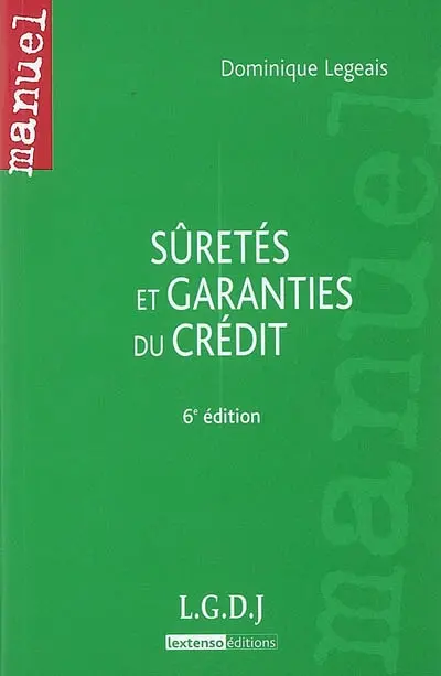 Sûretés et garanties du crédit