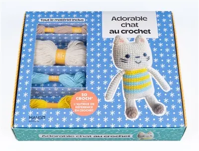 Adorable chat au crochet