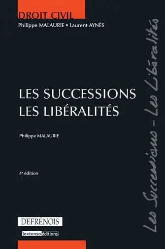 Les successions, les libéralités
