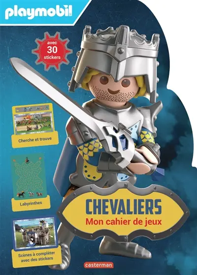 Playmobil chevaliers : mon cahier de jeux