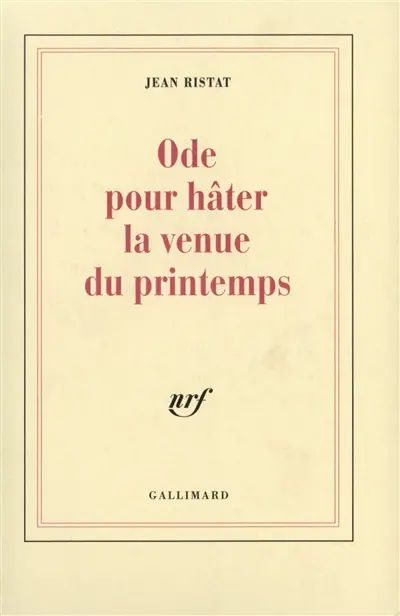 Ode pour hâter la venue du printemps