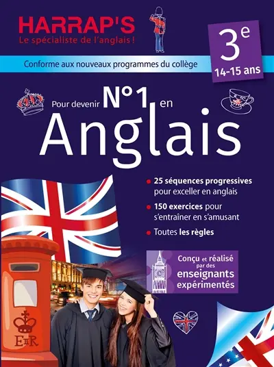 Pour devenir n° 1 en anglais 3e, 14-15 ans : conforme aux nouveaux programmes du collège