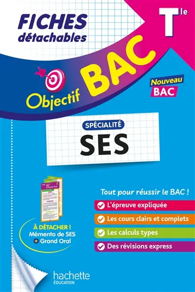 Spécialité SES terminale : fiches détachables : nouveau bac