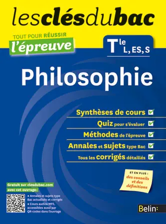 Philosophie terminale L, ES, S