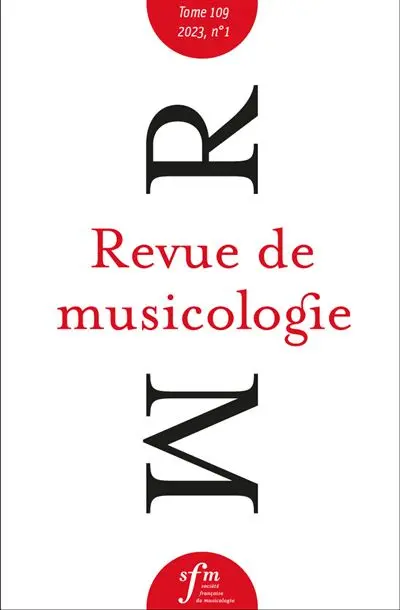 Revue de musicologie, n° 1 (2023)