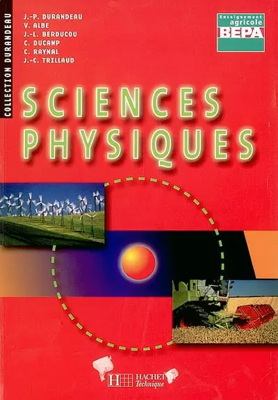 Sciences physiques BEPA enseignement agricole