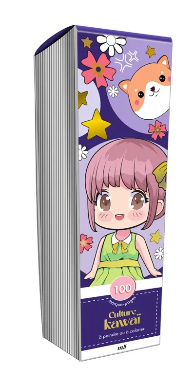 Culture kawaï : 100 marque-pages à peindre ou à colorier