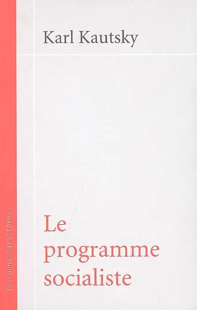 Le programme socialiste