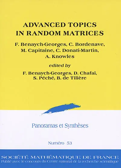 Advanced topics in random matrices
