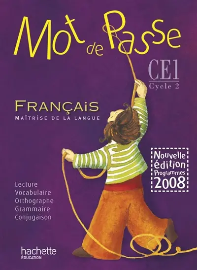 Mot de passe, français maîtrise de la langue, CE1 cycle 2