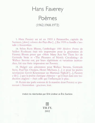 Poèmes : 1962, 1968, 1972