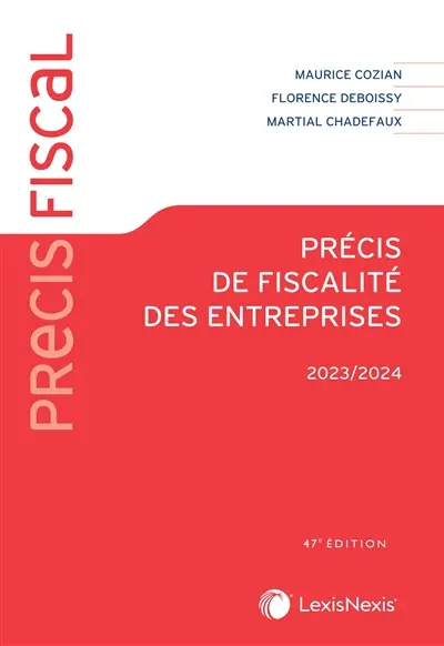 Précis de fiscalité des entreprises : 2023-2024