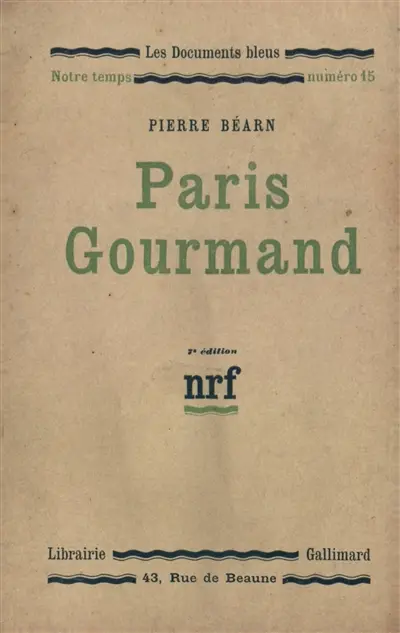 Paris gourmand