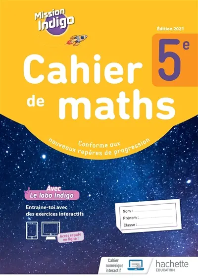 Cahier de maths 5e
