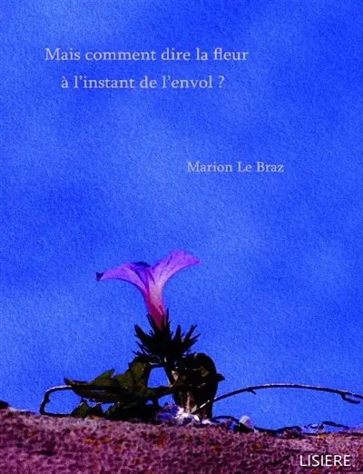 Mais comment dire la fleur à l'instant de l'envol ?
