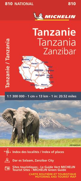 CARTE NATIONALE TANZANIE/TANZANIA-ZANZIBAR