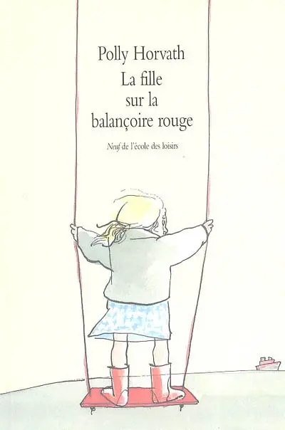 La fille sur la balançoire rouge