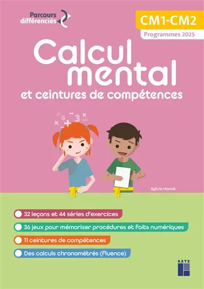 Calcul mental et ceintures de compétences : CM1, CM2 : programmes 2025