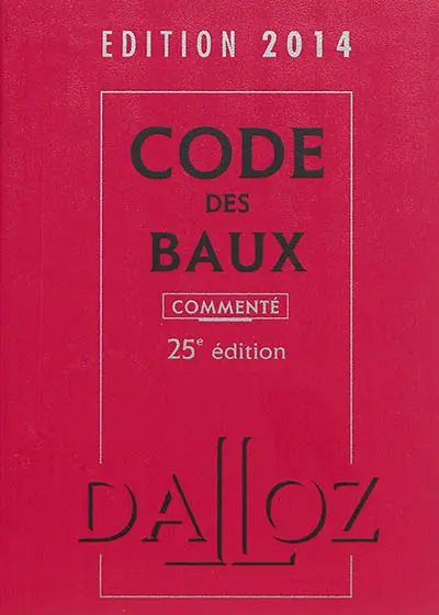 Code des baux, édition 2014