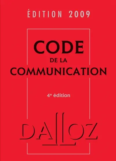 Code de la communication 2009
