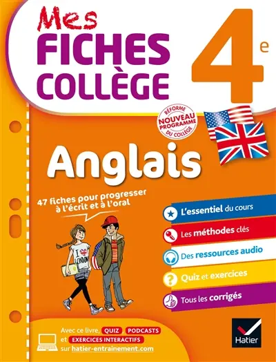 Anglais 4e, cycle 4