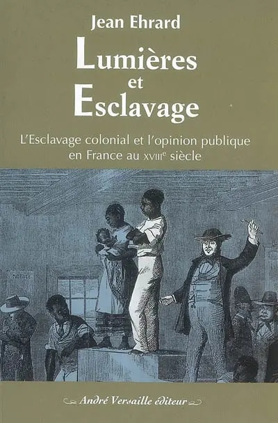 Lumières et esclavage : l'esclavage colonial et l'opinion publique en France au XVIIIe siècle
