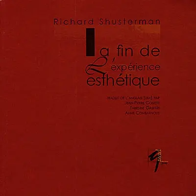La fin de l'expérience esthétique