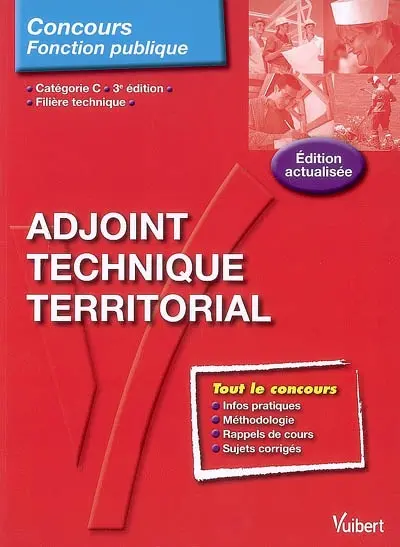 Adjoint technique territorial : catégorie C, filière technique