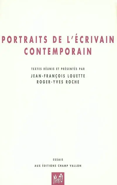 Portraits de l'écrivain contemporain