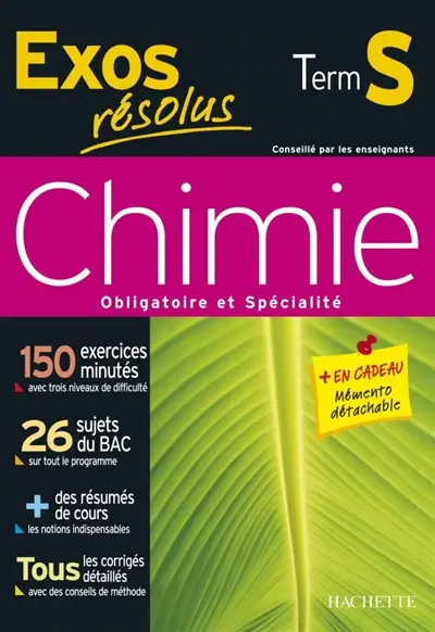 Chimie, obligatoire et spécialité terminale S