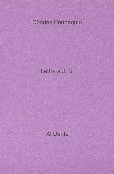 Lettre à J.S.