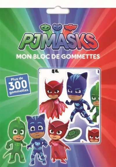 Pjmasks : mon bloc de gommettes