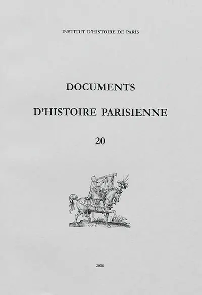 Documents d'histoire parisienne, n° 20
